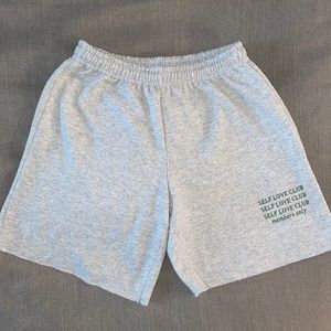 Mayfair Group “self love club members only” shorts